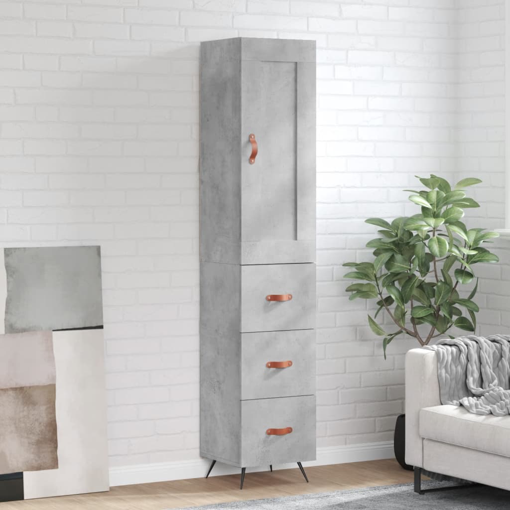 Visoka komoda 34,5x34x180cm konstruiranog drva