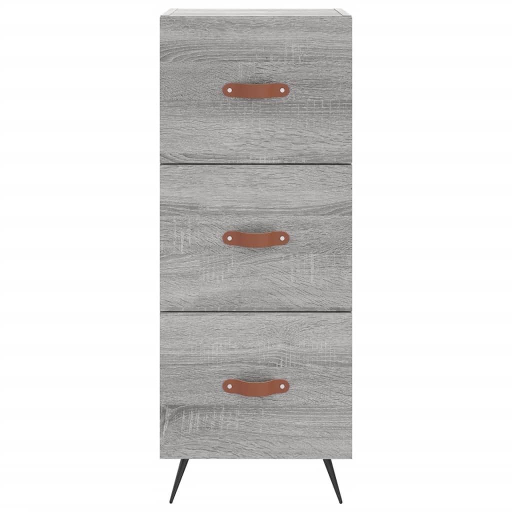 Visoka komoda siva sonome 34,5x34x180 cm od konstruiranog drva