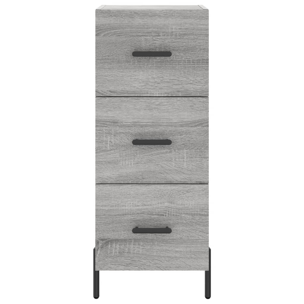 Visoka komoda siva sonome 34,5x34x180 cm od konstruiranog drva