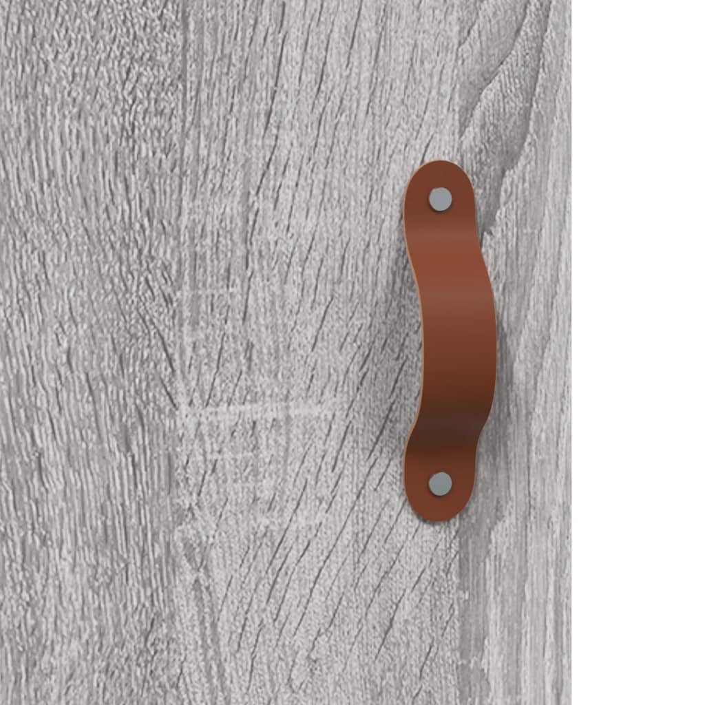 Visoka komoda siva sonome 34,5x34x180 cm od konstruiranog drva