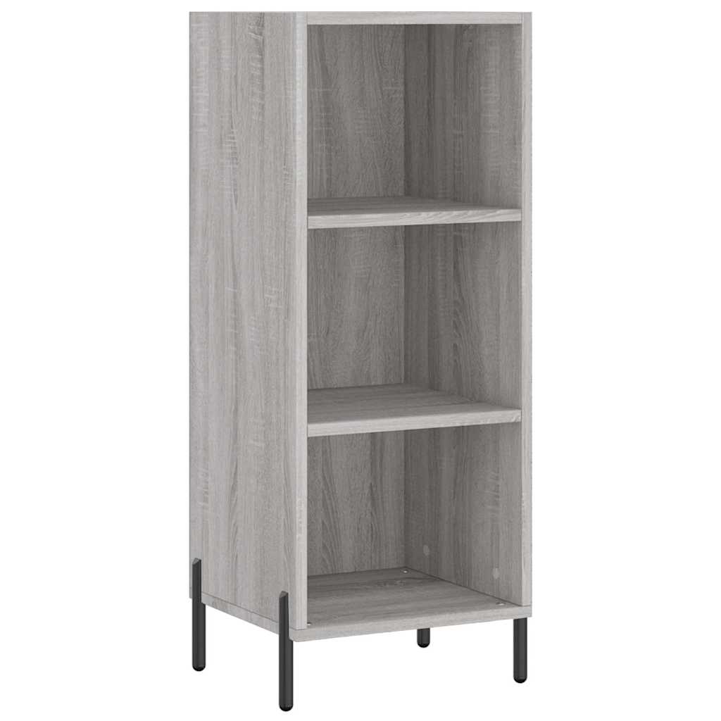 Visoka komoda siva sonome 34,5x34x180 cm od konstruiranog drva