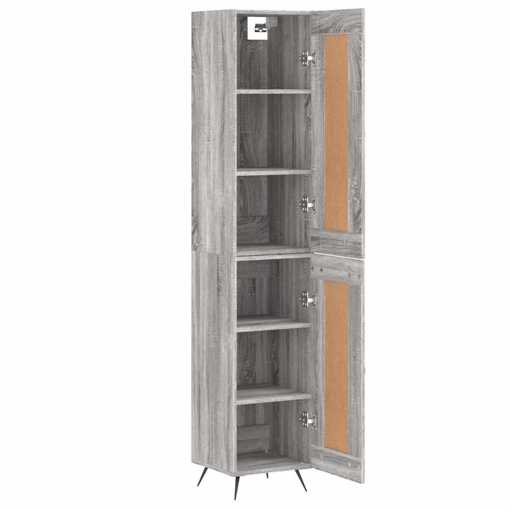 Visoka komoda siva sonome 34,5x34x180 cm od konstruiranog drva