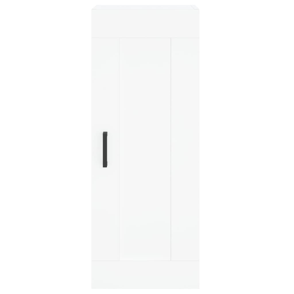 Visoka komoda bijeli 34,5x34x180 cm od konstruiranog drva