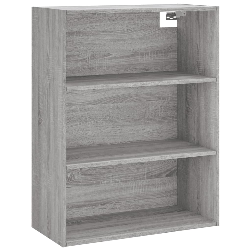 Visoka komoda siva sonome 69,5x34x180 cm od konstruiranog drva