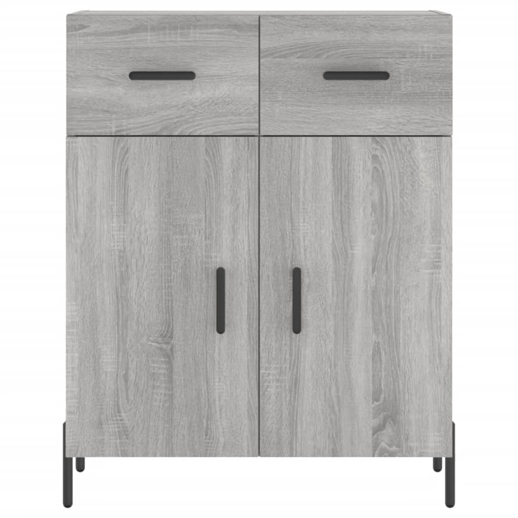Visoka komoda siva sonome 69,5x34x180 cm od konstruiranog drva