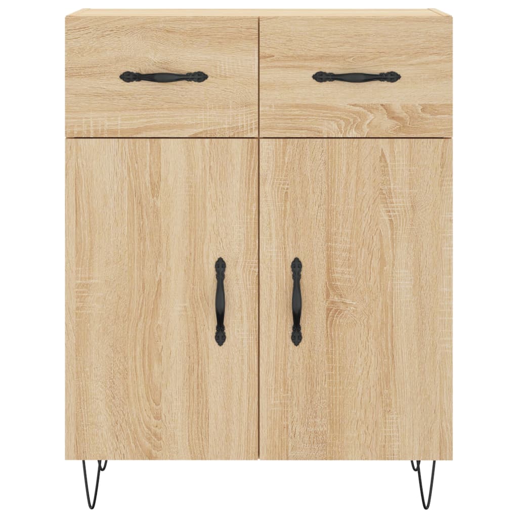 Visoka komoda hrasta sonome 69,5x34x180cm od konstruiranog drva