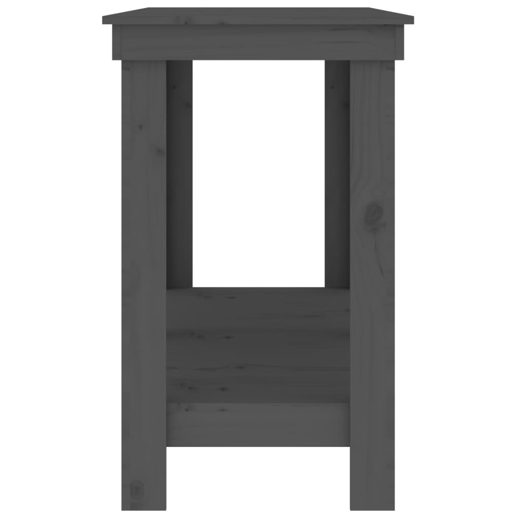 Radni stol siva 140x50x80 cm od masivne borovine