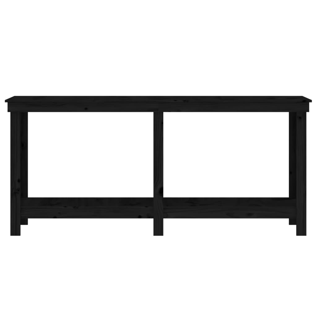 Radni stol Crna 180x50x80 cm od masivne borovine