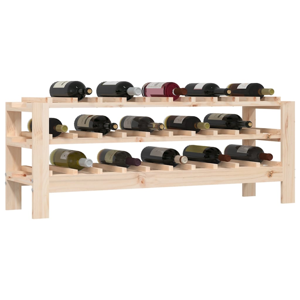 Stalak za vino 109,5x30x42 cm od masivne borovine