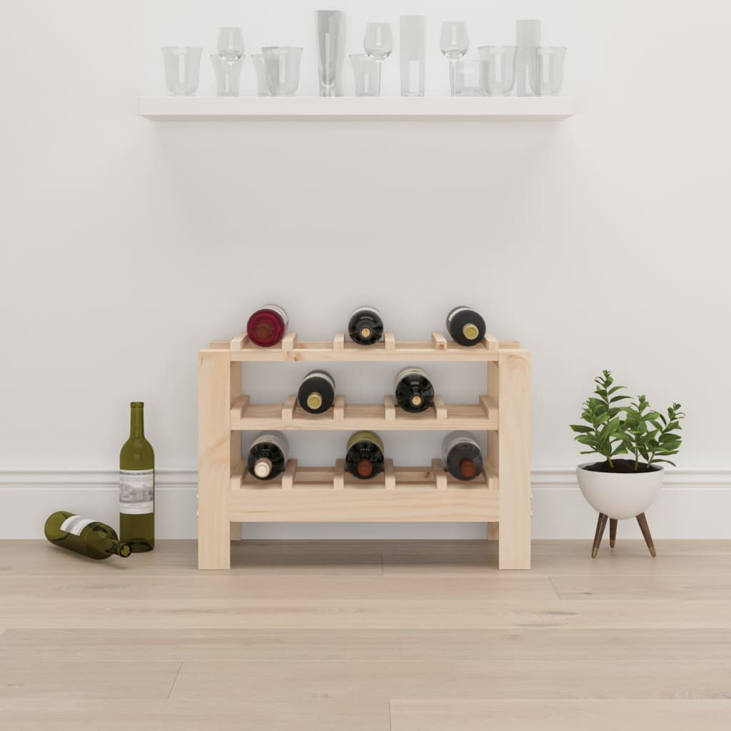 Stalak za vino 61,5x30x42 cm od masivne borovine