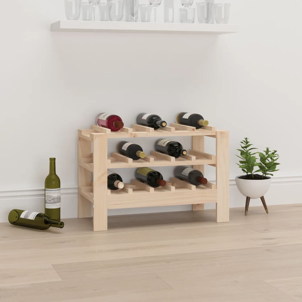 Stalak za vino 61,5x30x42 cm od masivne borovine