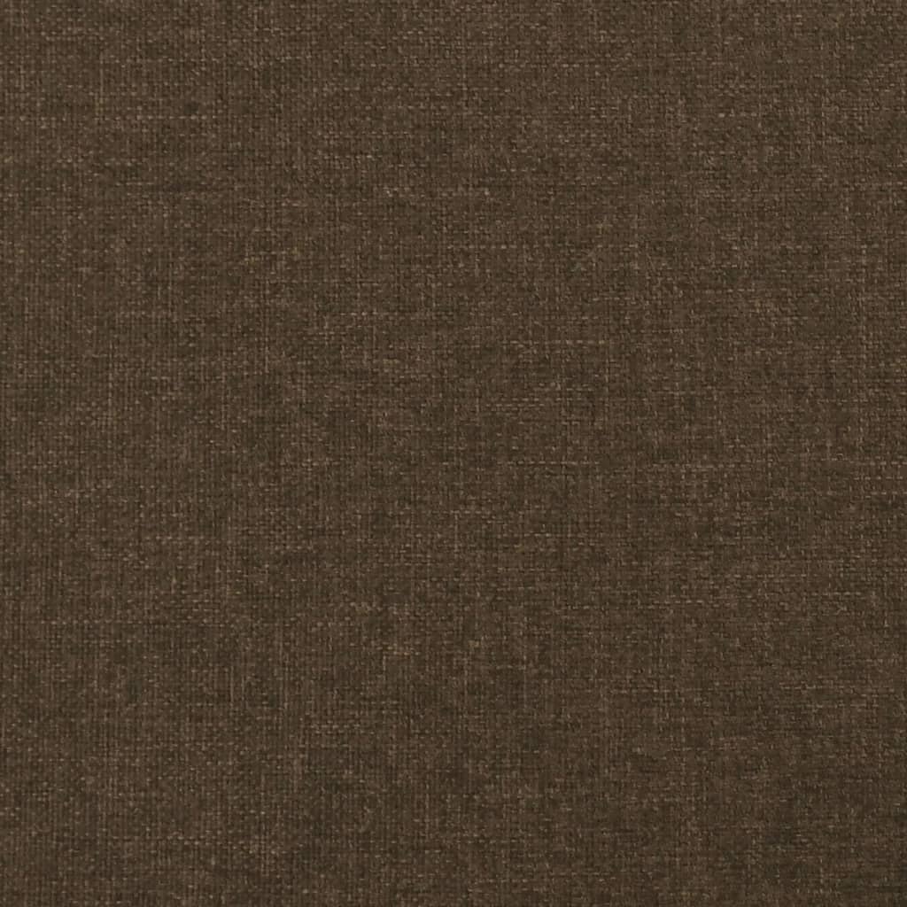 Krevet s oprugama i madracem tamnosmeđi 120 x 200 cm od tkanine
