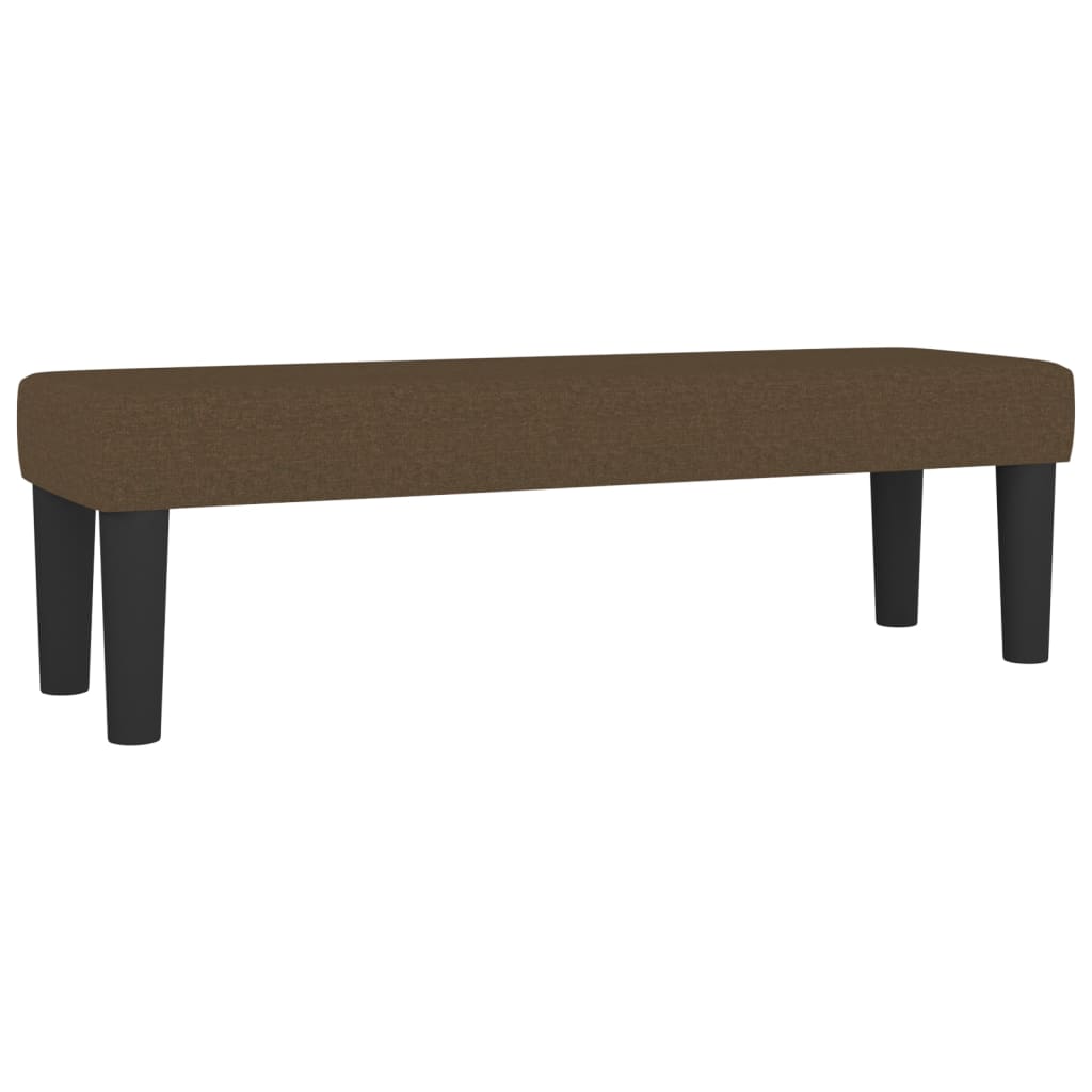 Krevet s oprugama i madracem tamnosmeđi 200x200 cm od tkanine