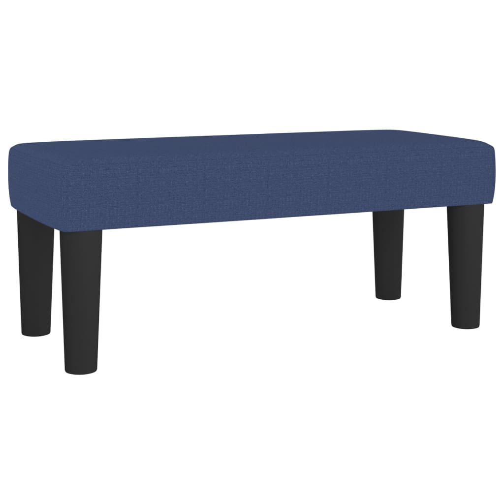 Krevet s oprugama i madracem plavi 90 x 190 cm od tkanine