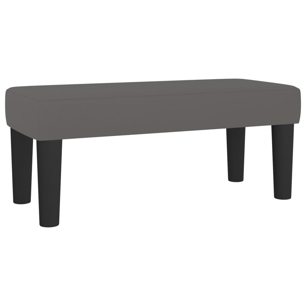 Krevet s oprugama i madracem sivi 80 x 200 cm od umjetne kože