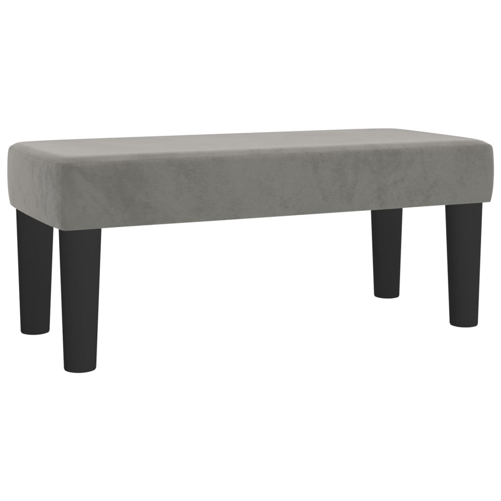 Box spring krevet s madracem svjetlosivi 120x200 cm baršunasti