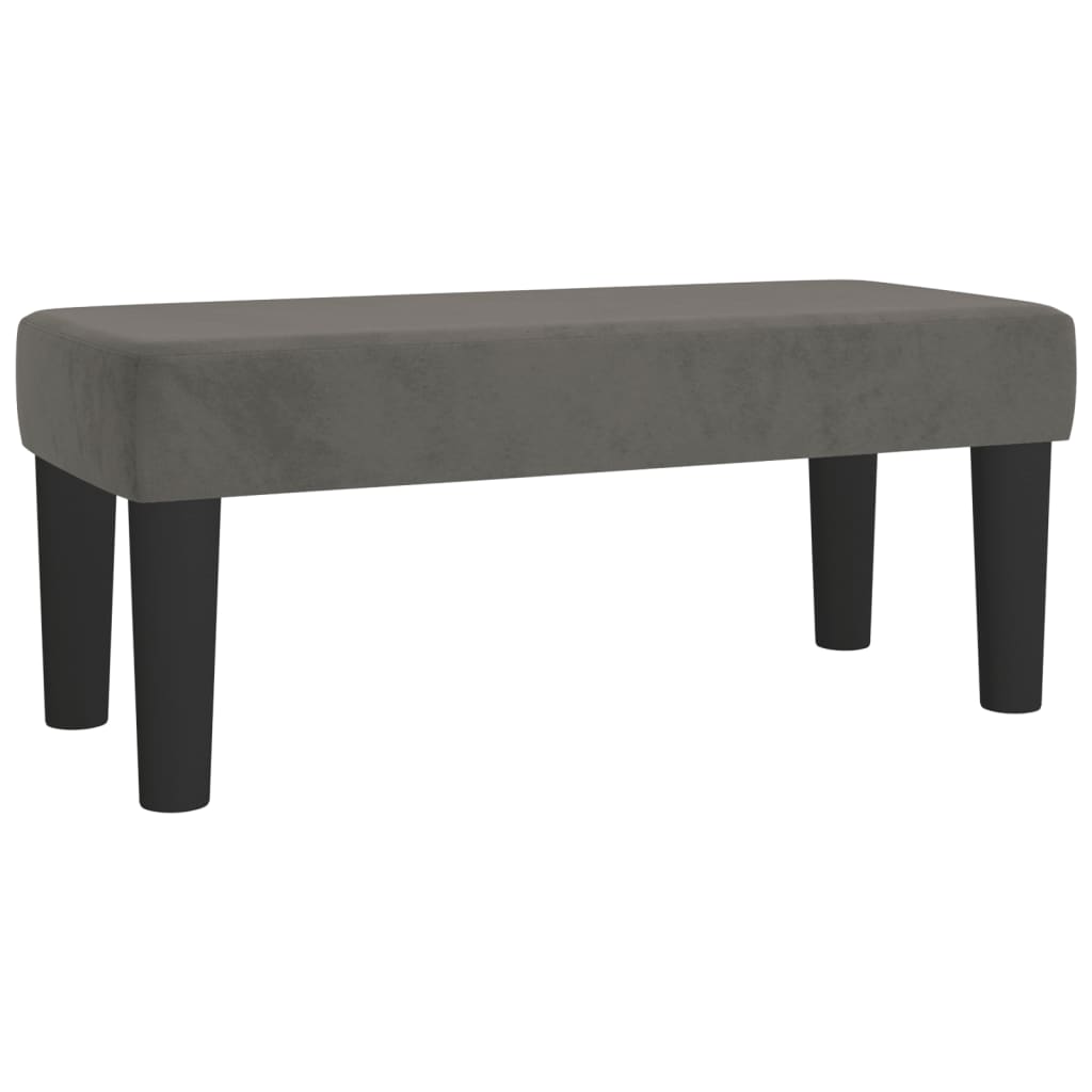 Box spring krevet s madracem tamnosivi 80 x 200 cm baršunasti