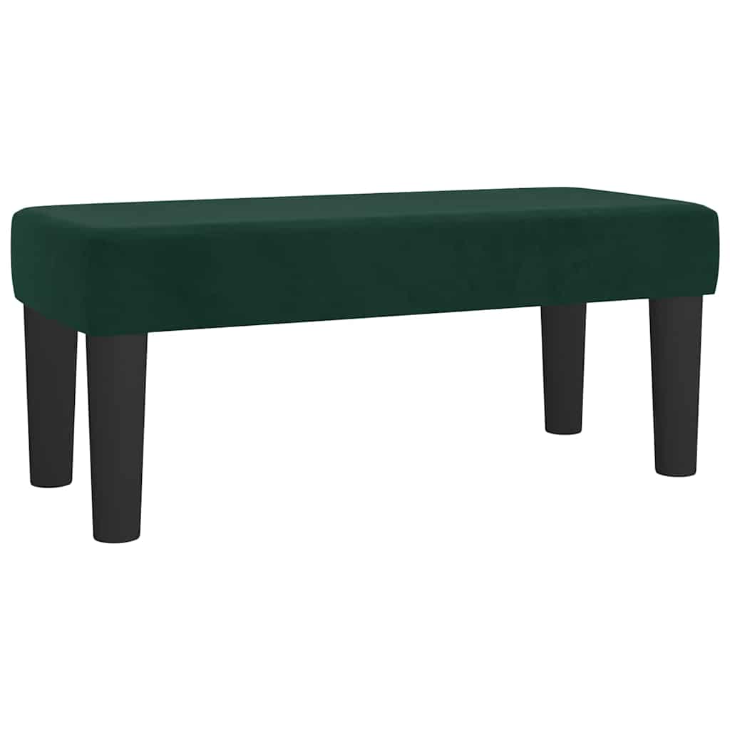 Box spring krevet s madracem tamnozeleni 90x190 cm baršunasti
