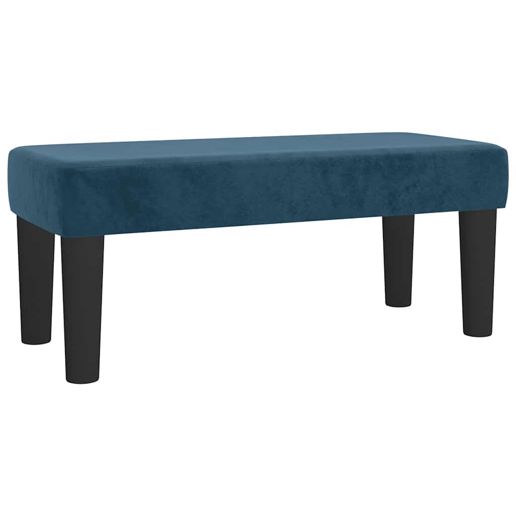 Box spring krevet s madracem tamnoplavi 100x200 cm baršunasti