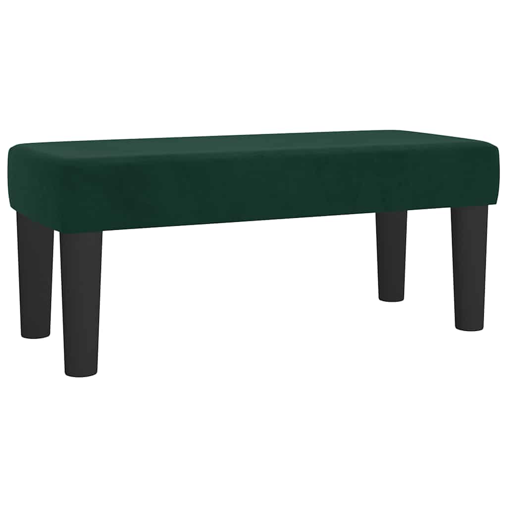 Box spring krevet s madracem tamnozeleni 80 x 200 cm baršunasti