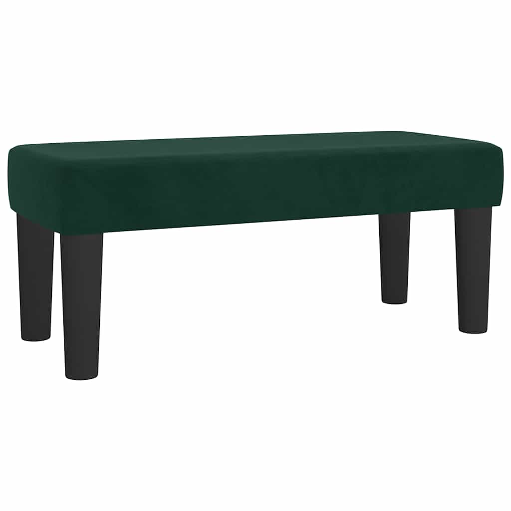 Box spring krevet s madracem tamnozeleni 90x190 cm baršunasti