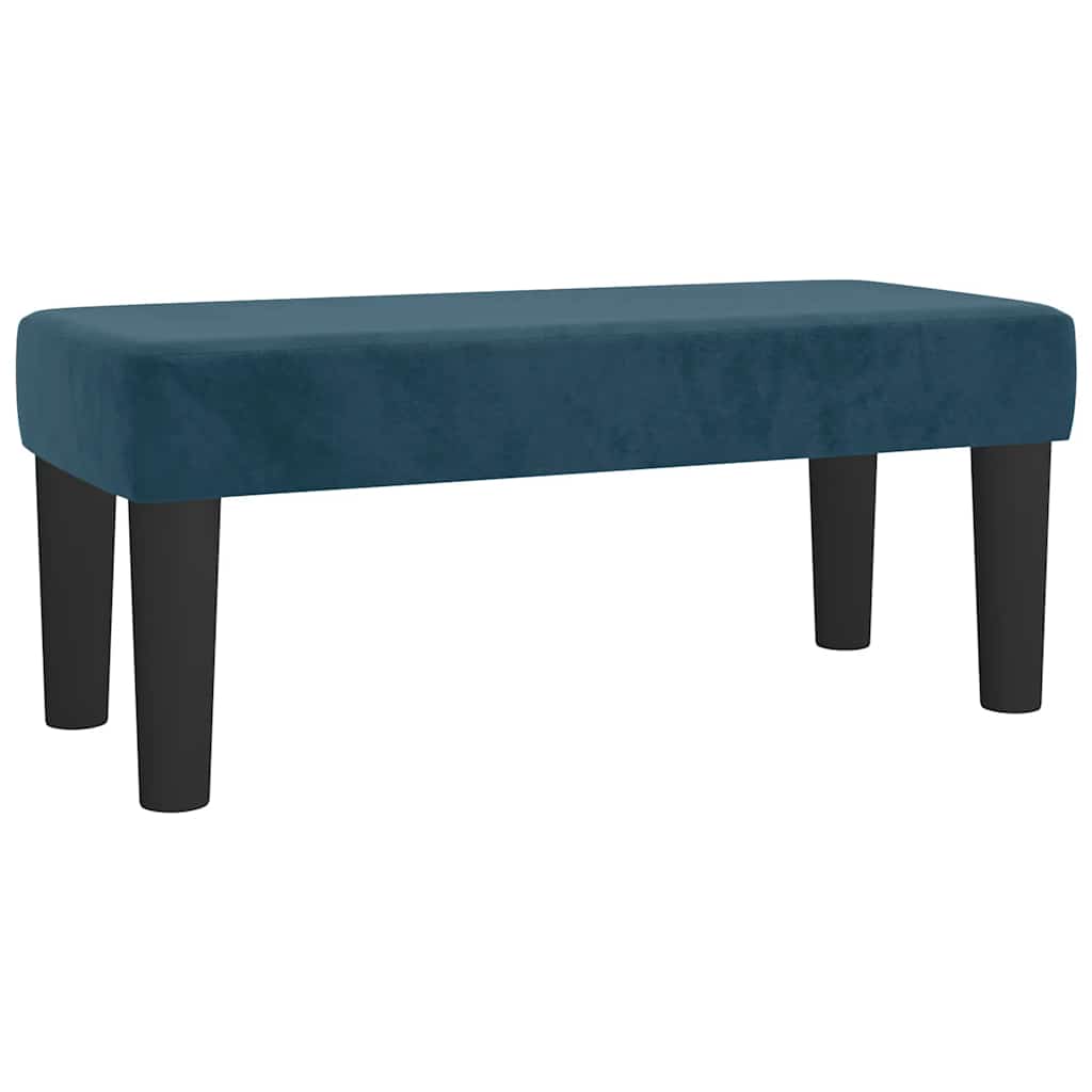Box spring krevet s madracem tamnoplavi 120 x 200 cm baršunasti