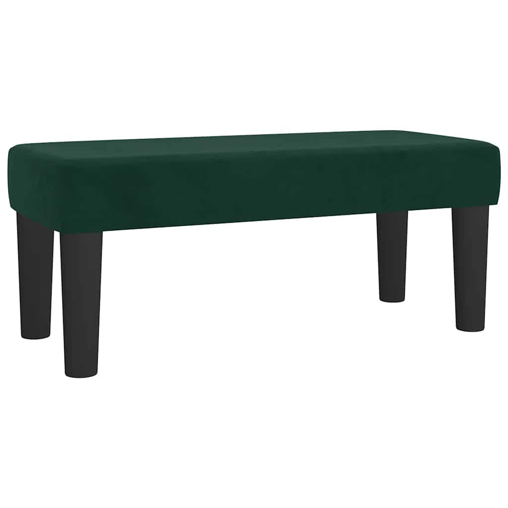 Box spring krevet s madracem tamnozeleni 80 x 200 cm baršunasti
