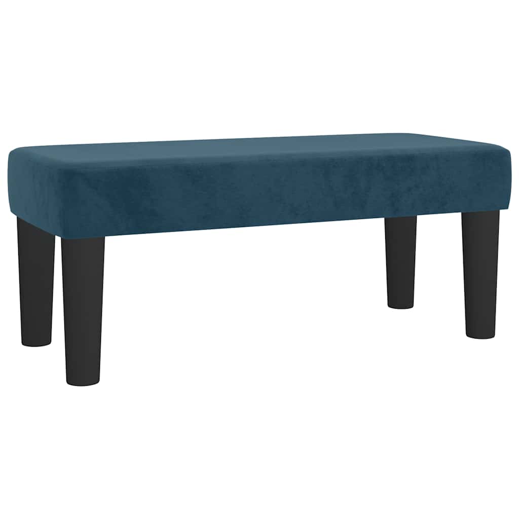 Box spring krevet s madracem tamnoplavi 80 x 200 cm baršunasti