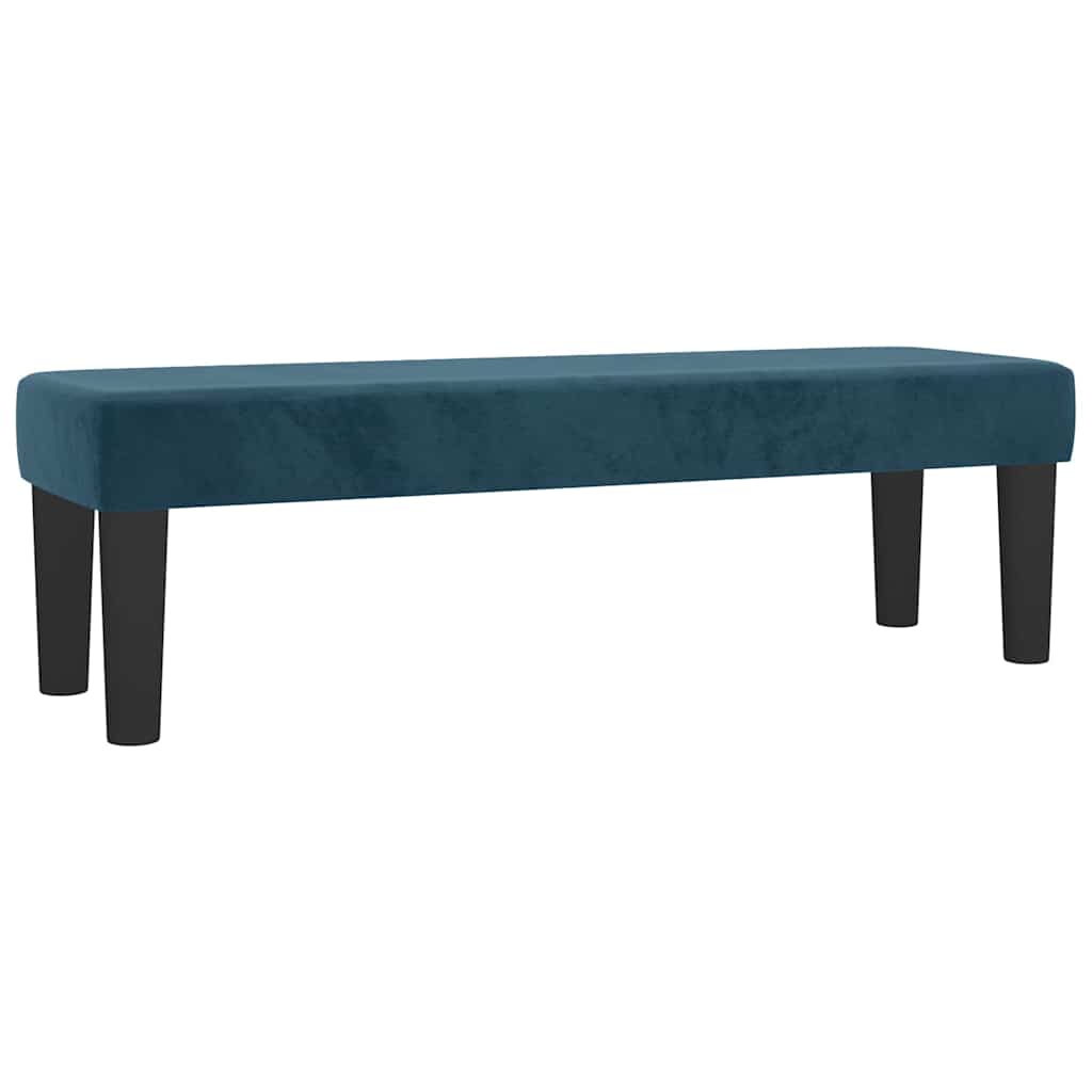 Krevet s oprugama i madracem tamnoplavi 140x190 cm baršunasti