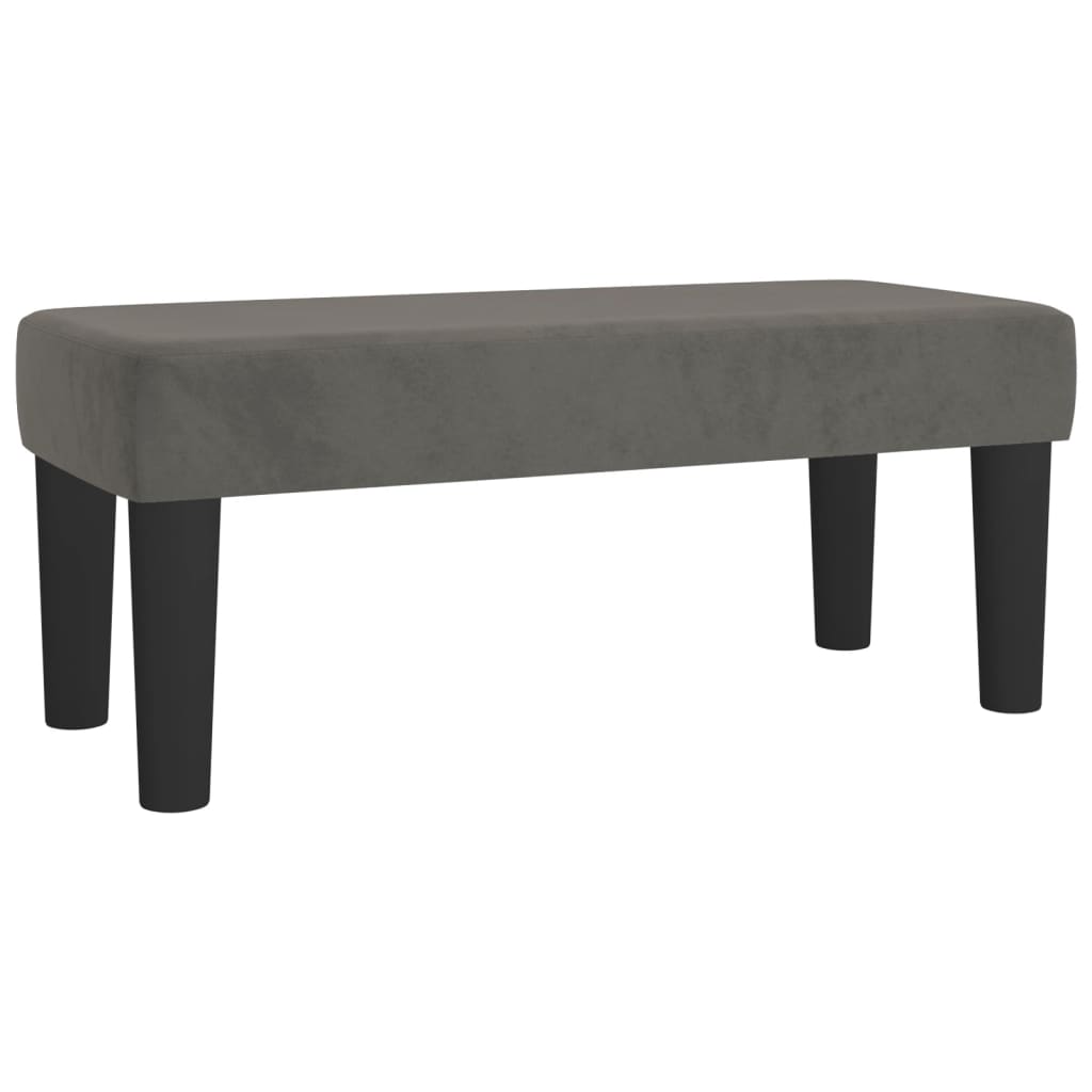 Box spring krevet s madracem tamnosivi 80 x 200 cm baršunasti