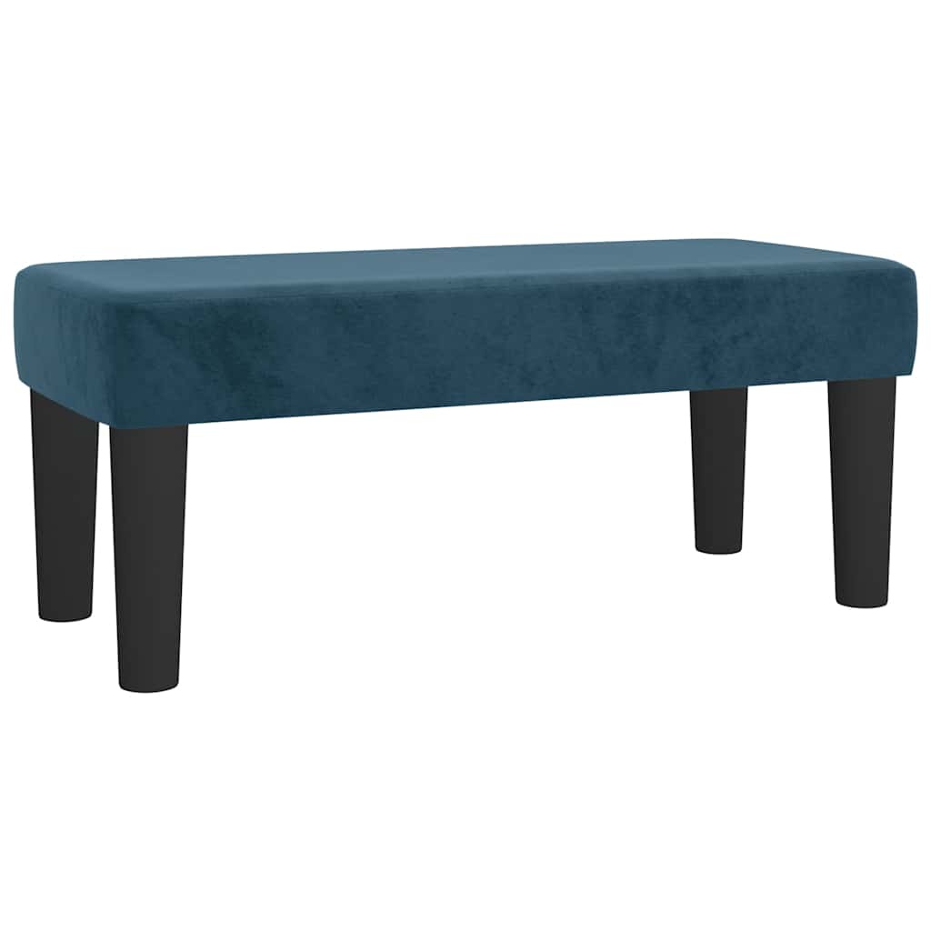 Box spring krevet s madracem tamnoplavi 100x200 cm baršunasti