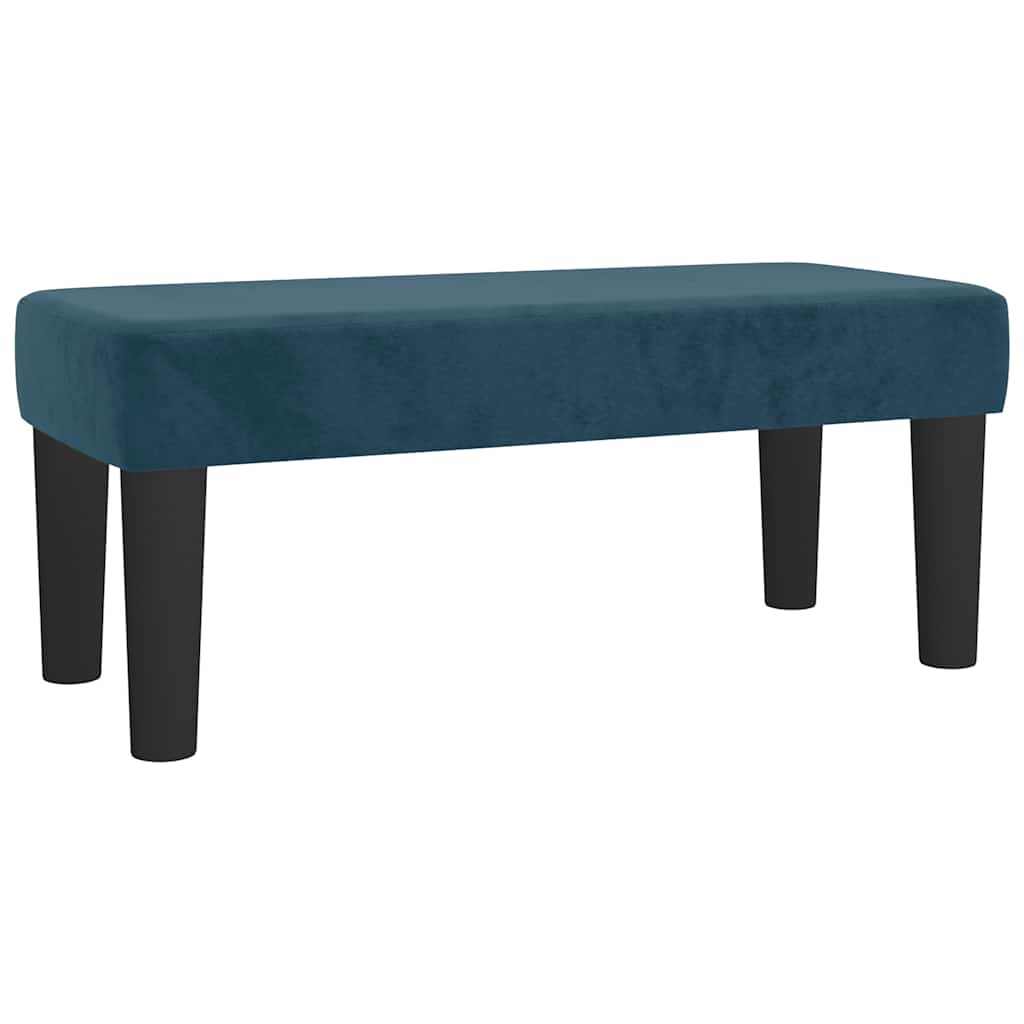 Box spring krevet s madracem tamnoplavi 120 x 200 cm baršunasti
