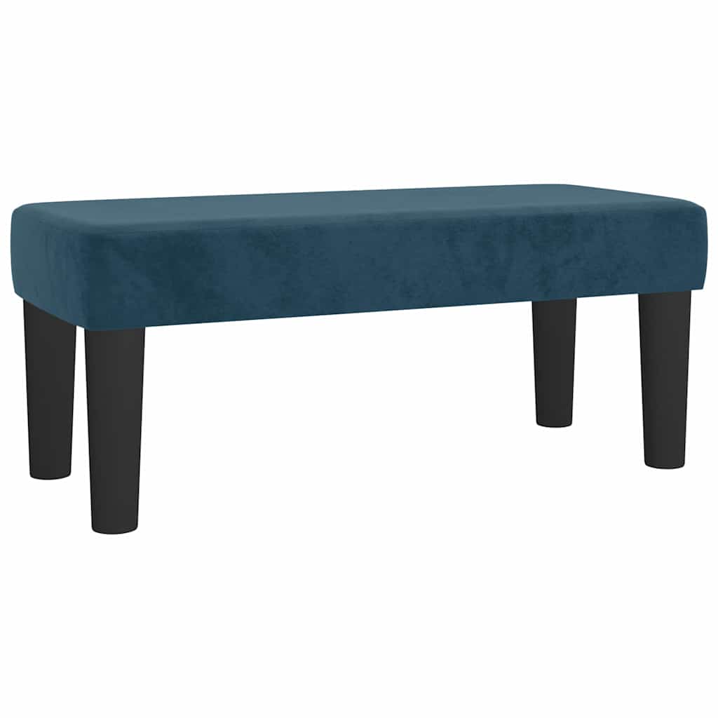 Box spring krevet s madracem tamnoplavi 100x200 cm baršunasti