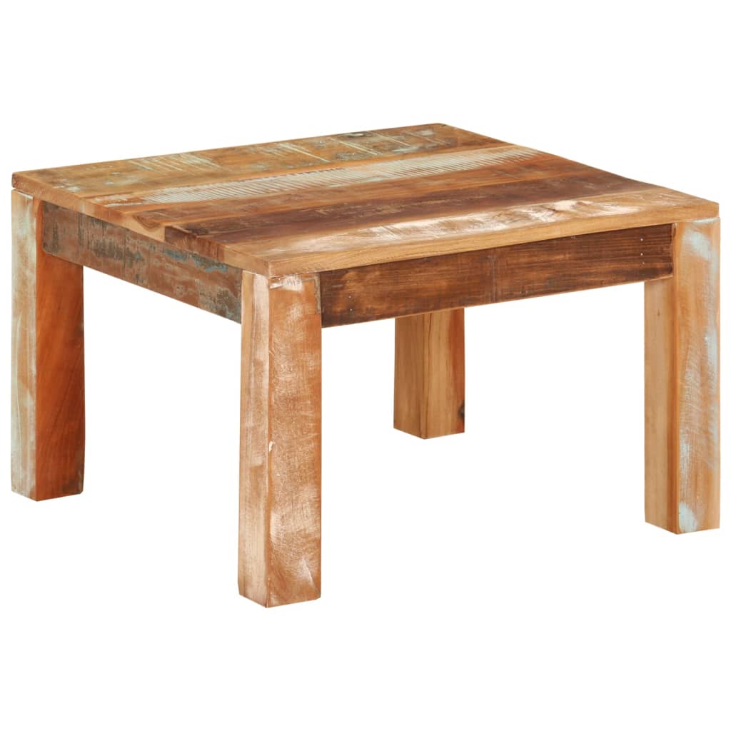 Stolić za kavu 55 x 55 x 35 cm od masivnog obnovljenog drva