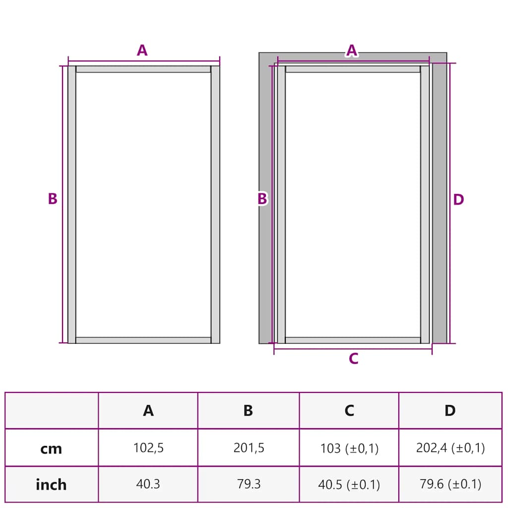 Unutarnja vrata 102,5x201,5 cm crna od ESG stakla i aluminija
