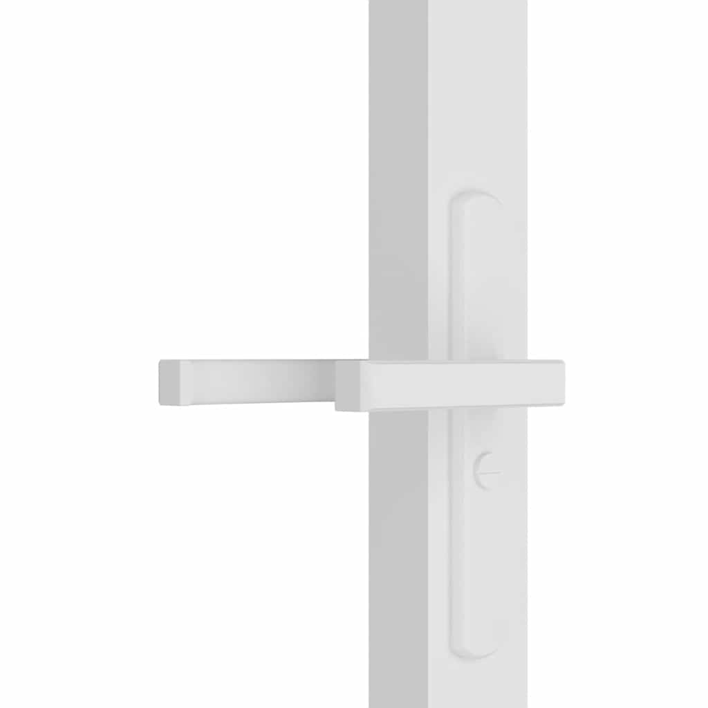 Unutarnja vrata 102,5x201,5 cm bijela od ESG stakla i aluminija