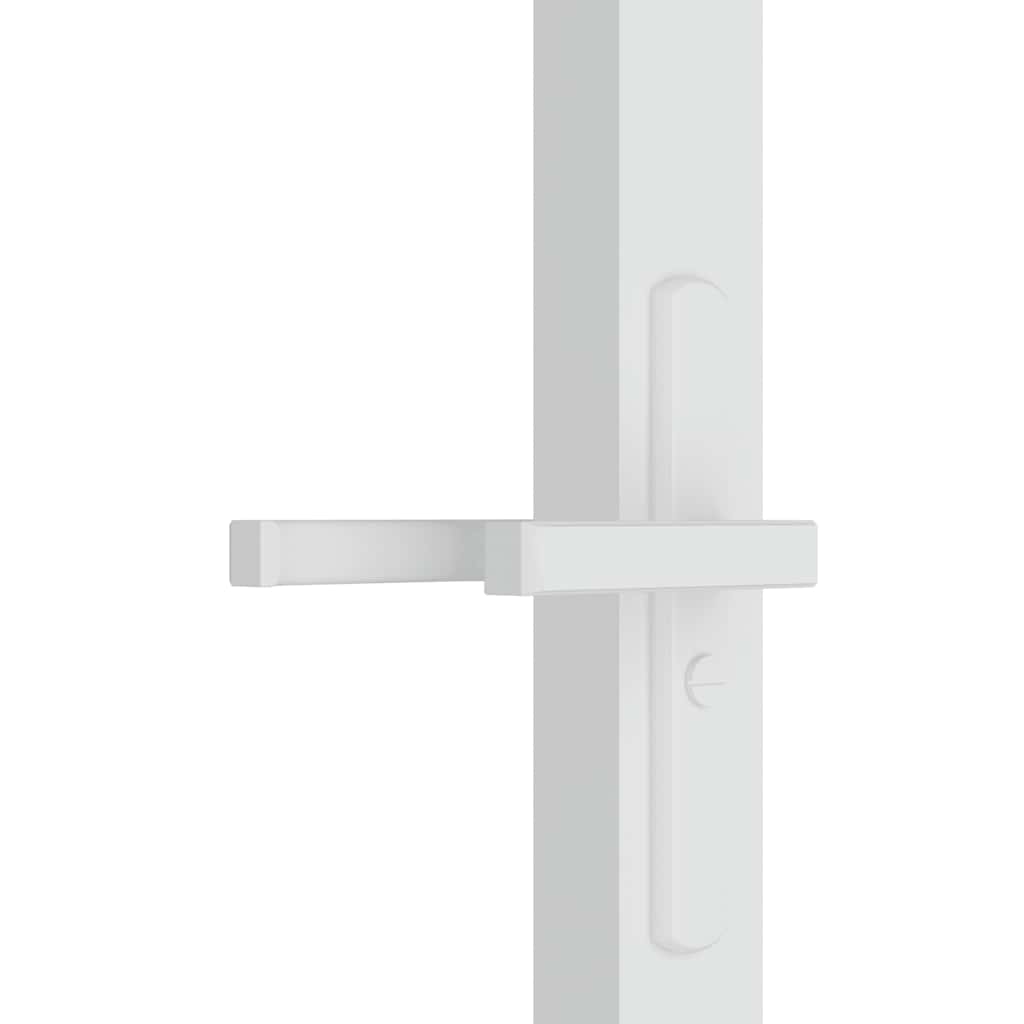Unutarnja vrata 83 x 201,5 cm Bijela od ESG stakla i aluminija