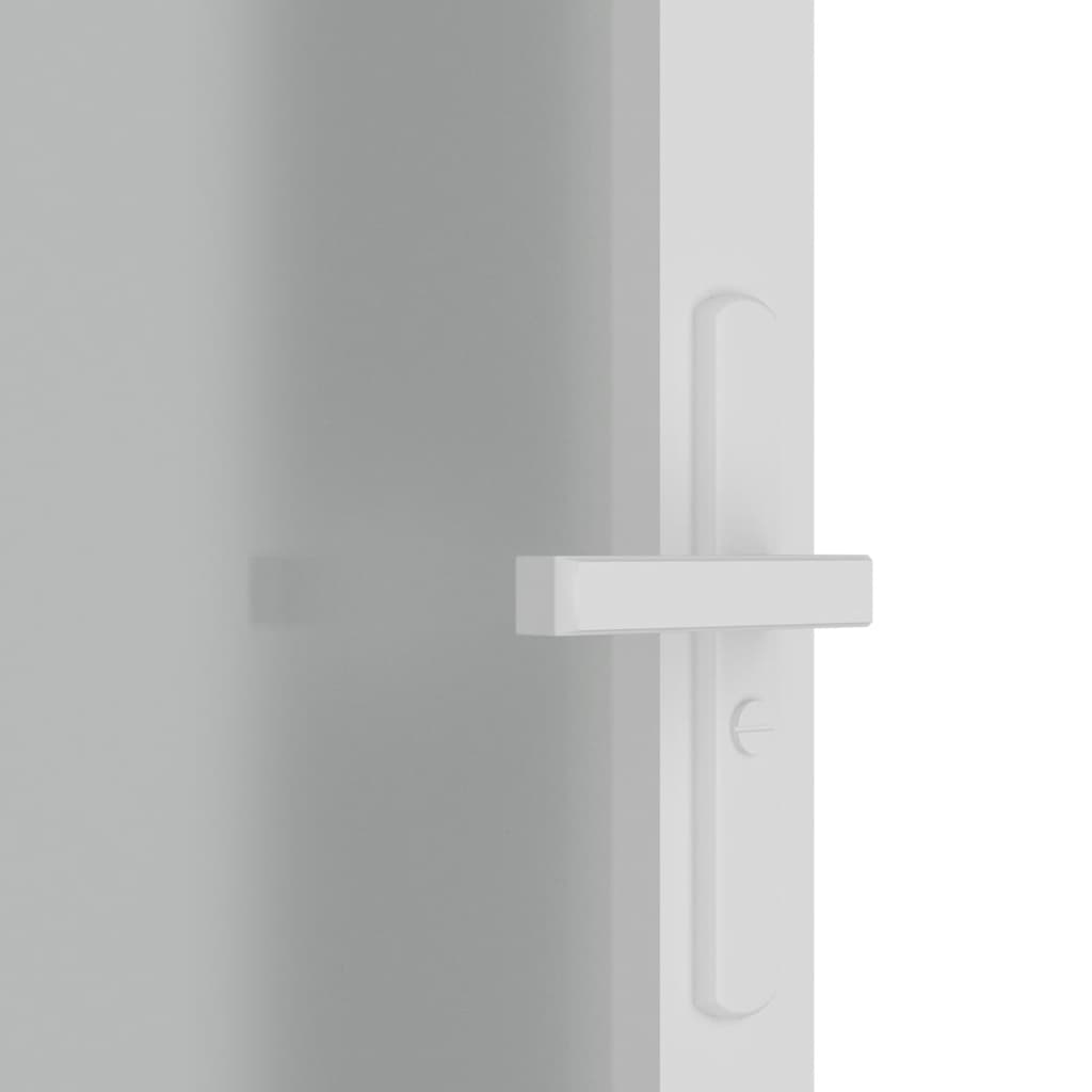 Unutarnja vrata 83 x 201,5 cm Bijela od mat stakla i aluminija