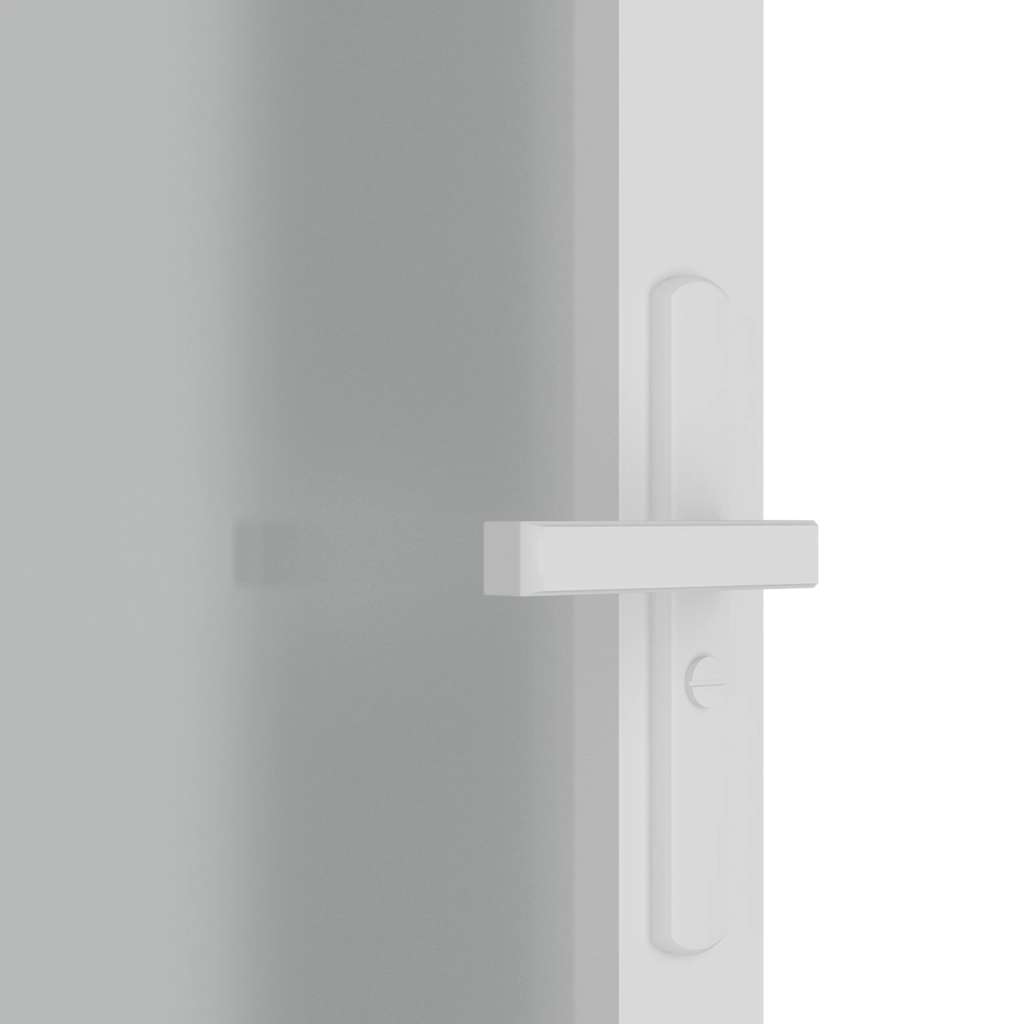 Unutarnja vrata 83 x 201,5 cm Bijela od mat stakla i aluminija