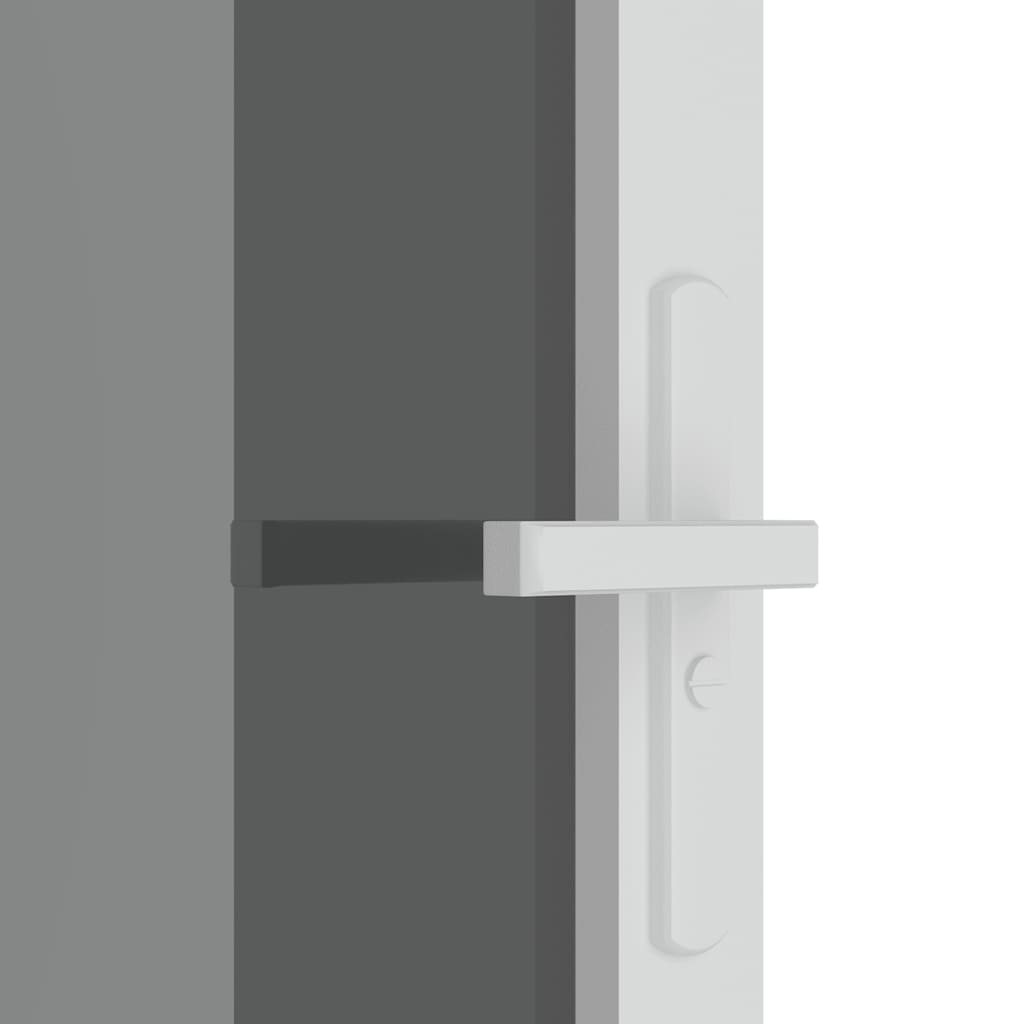 Unutarnja vrata 93 x 201,5 cm Bijela od ESG stakla i aluminija