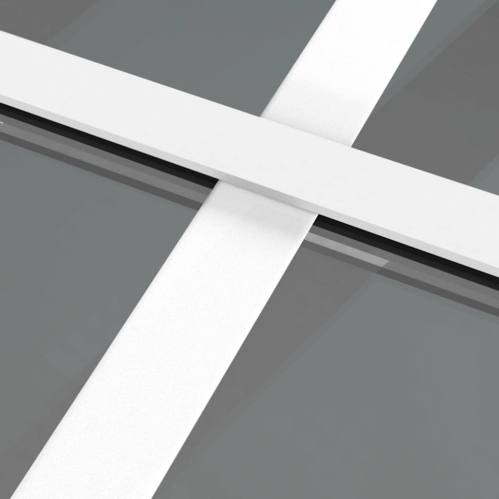 Unutarnja vrata 93 x 201,5 cm Bijela od ESG stakla i aluminija