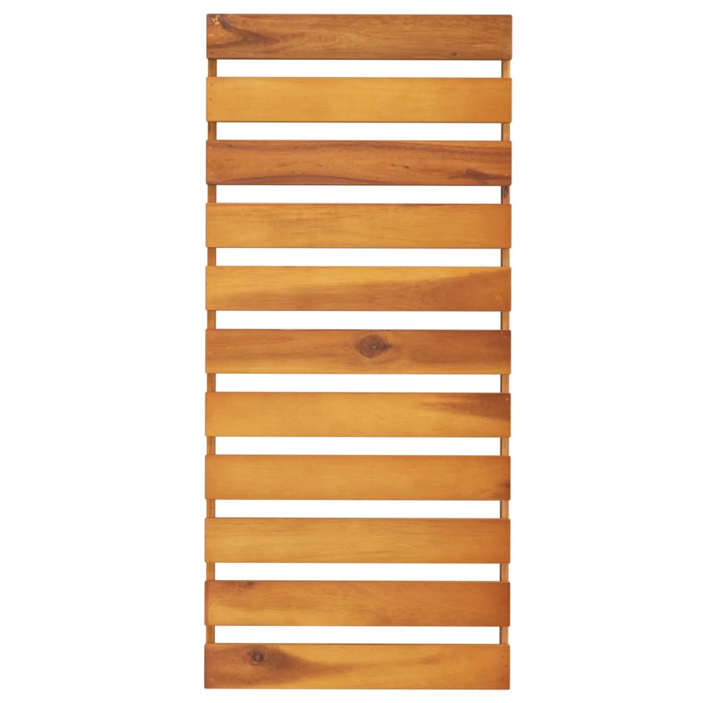 Sklopiva polica 3 razine smeđa 70x31x63 cm masivno drvo bagrema