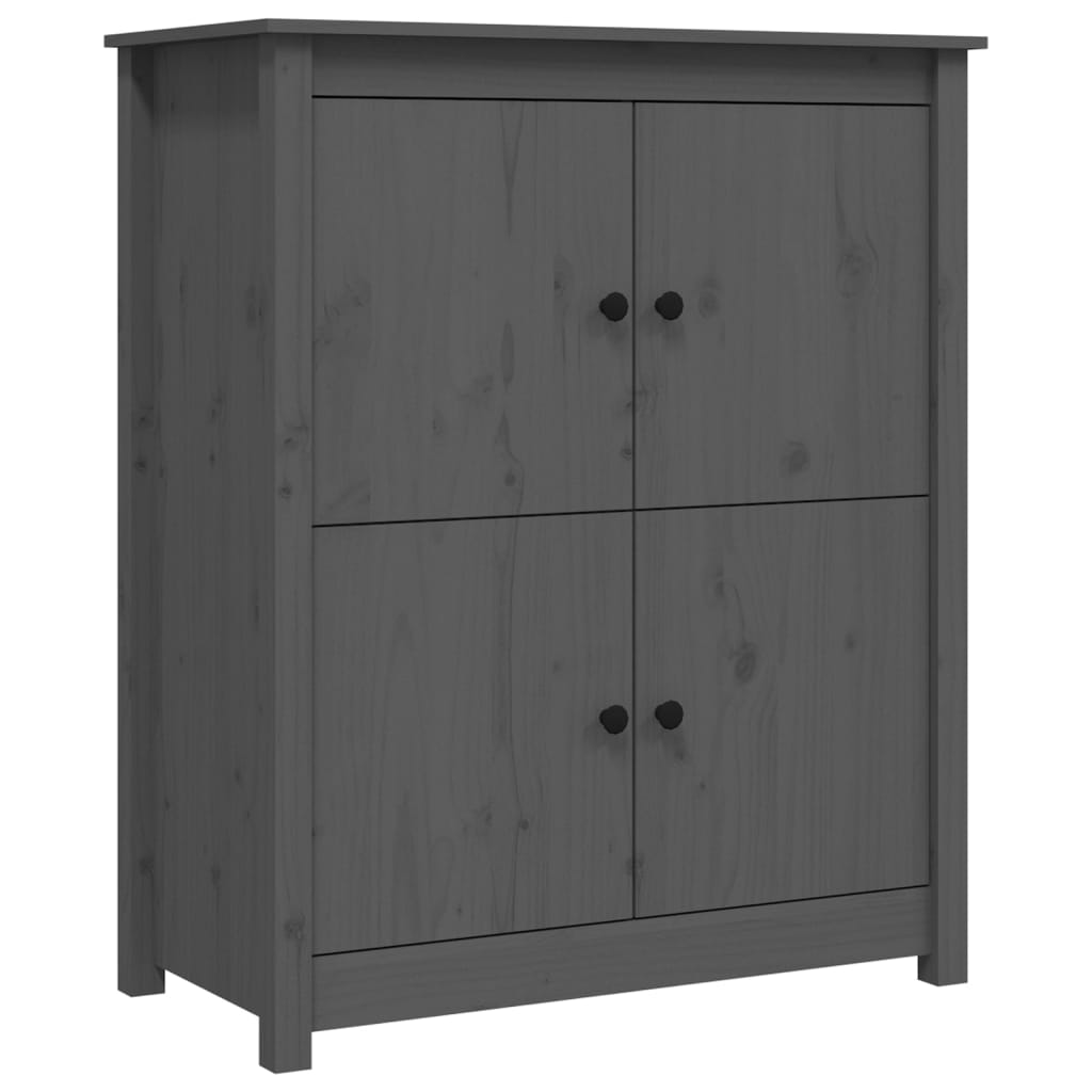 Komoda siva 83 x 41,5 x 100 cm od masivne borovine