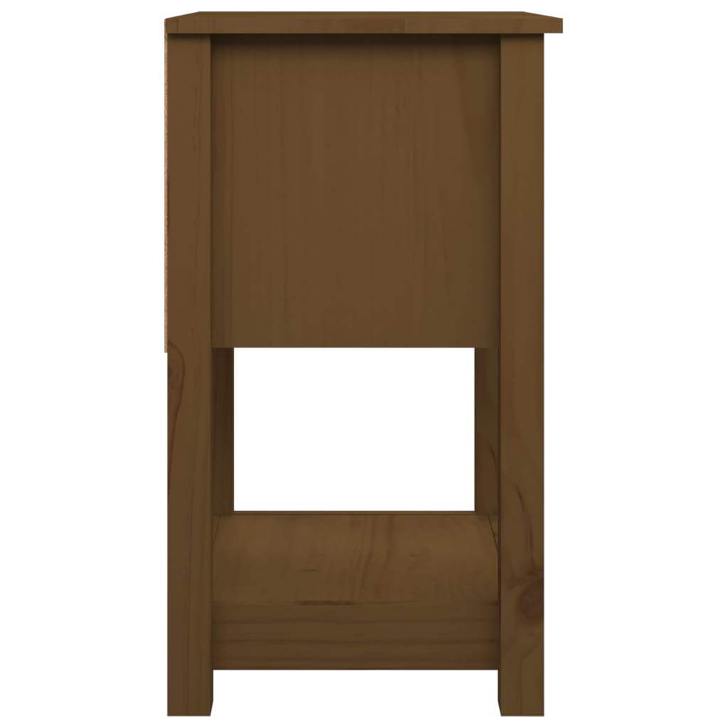 Noćni ormarići 2 kom boja meda 40x35x61,5 cm od borovine