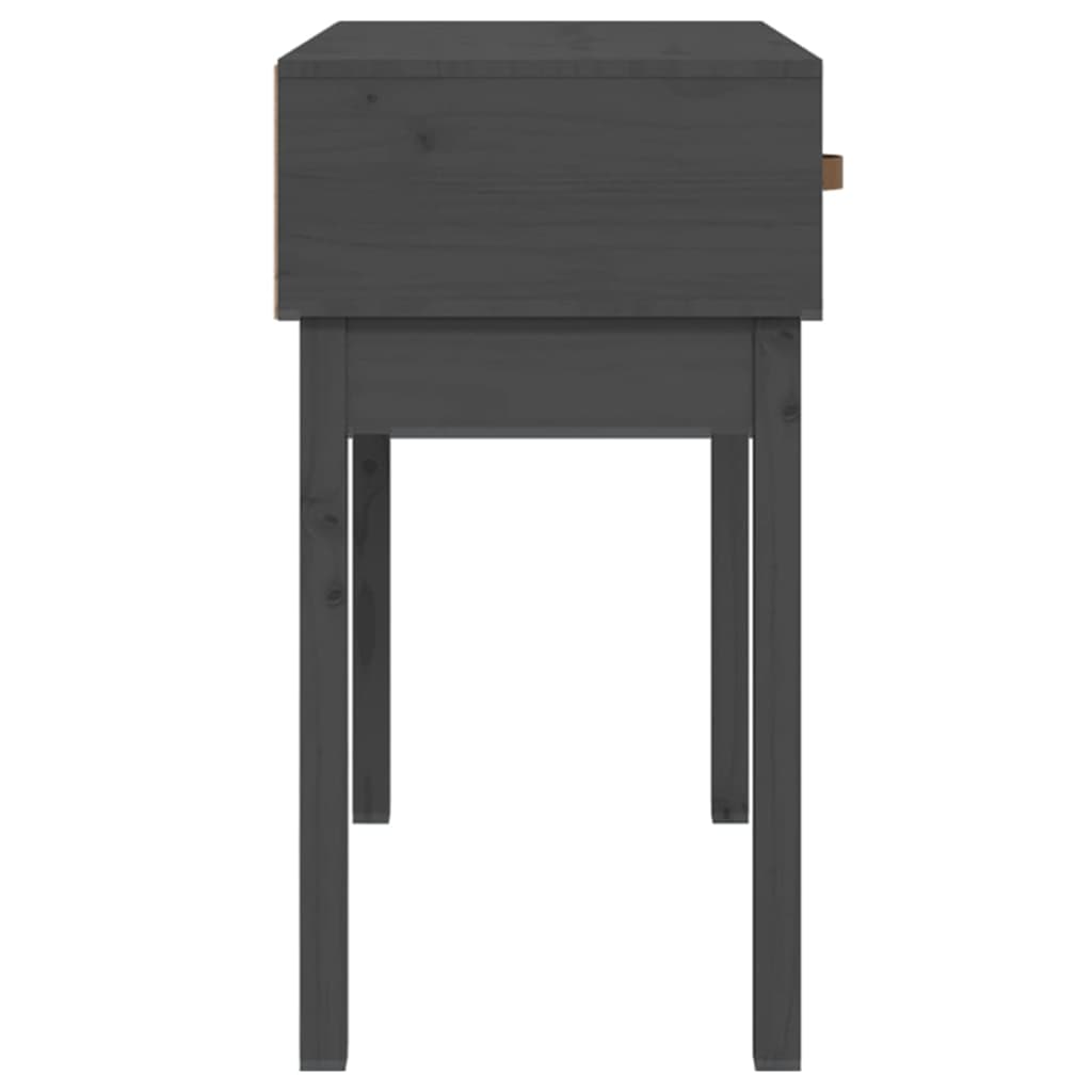Konzolni stol sivi 76,5 x 40 x 75 cm od masivne borovine