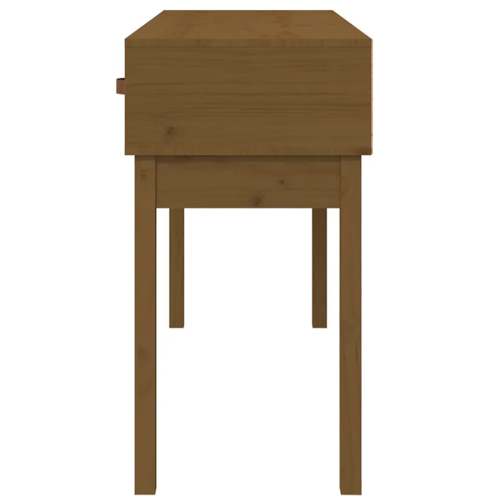 Konzolni stol boja meda 114x40x75 cm od masivne borovine