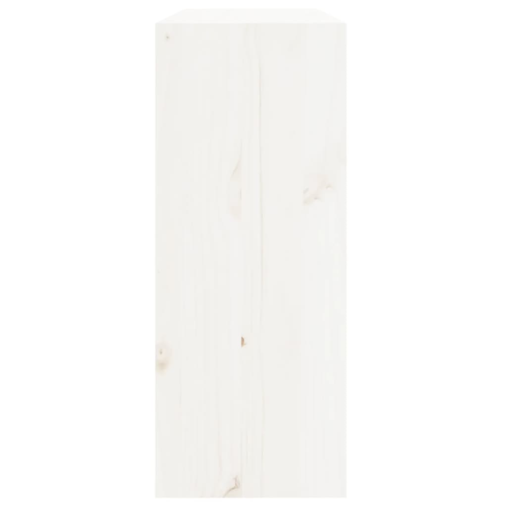 Ormarić za vino bijeli 62 x 25 x 62 cm od masivne borovine