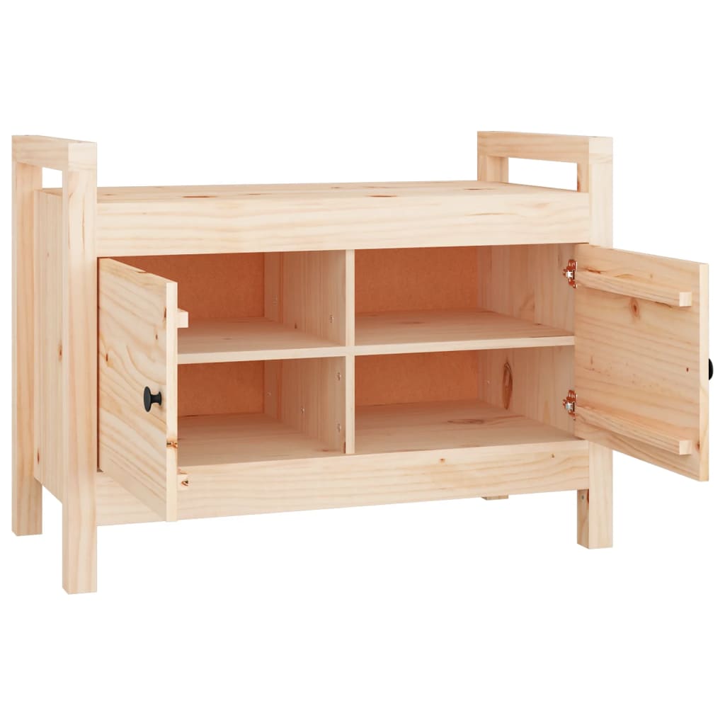 Klupa za hodnik 80 x 40 x 60 cm od masivne borovine