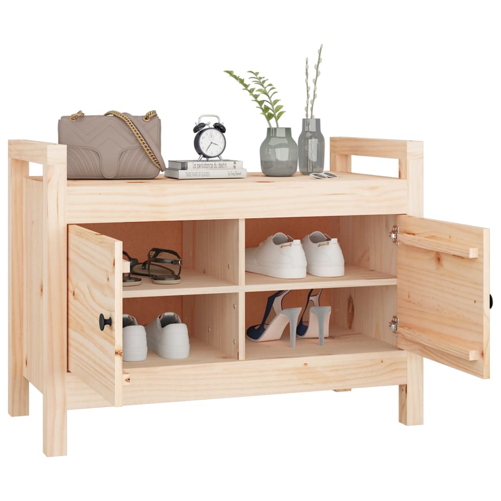 Klupa za hodnik 80 x 40 x 60 cm od masivne borovine
