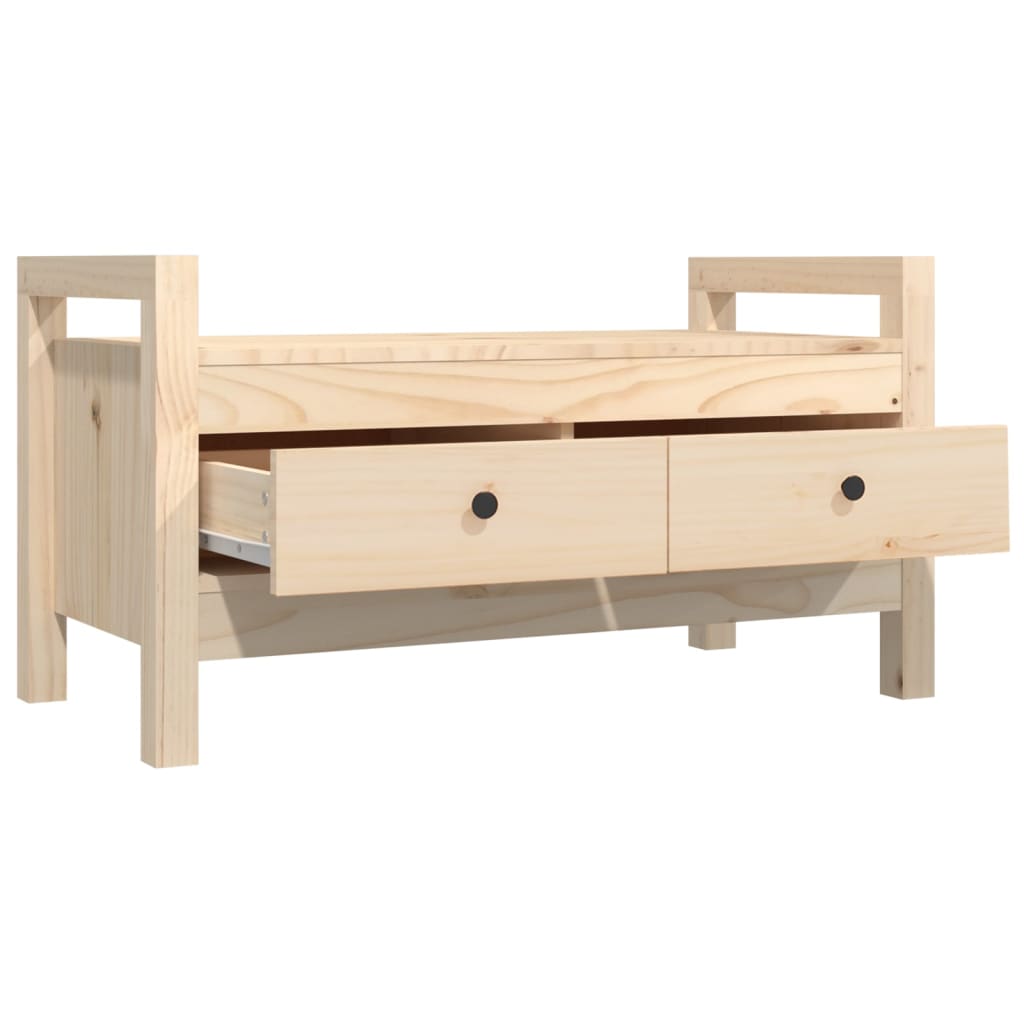 Klupa za hodnik 80x40x43 cm od masivne borovine